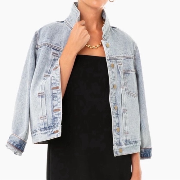 Tuckernuck Denim Jacket with Removable Fur Collar - Picture 4 of 8